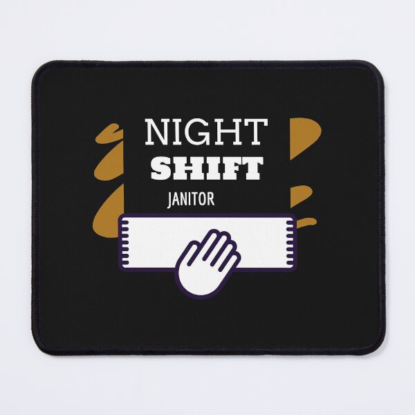 Item preview, Night Shift Janitor Custodian Cleaning Crew Gift designed and sold by BestCoolStuff.