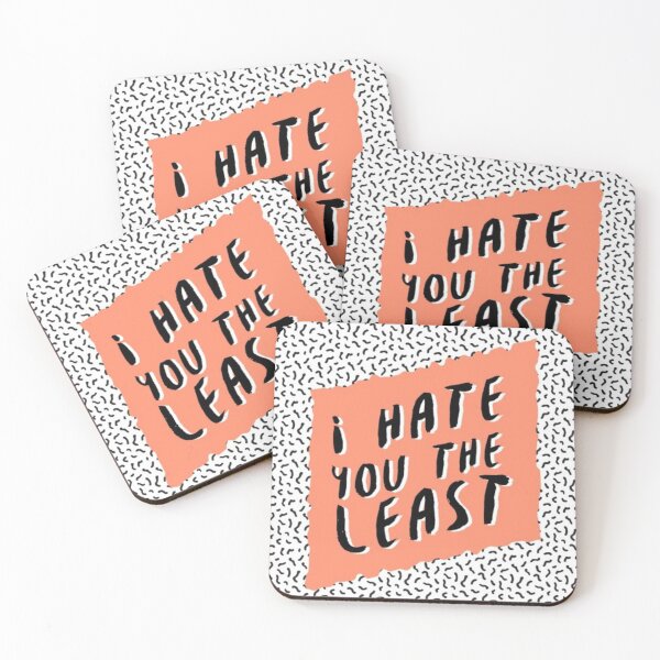 Item preview, Print with the everyday phrase "I hate you less" designed and sold by Paradise Of Colors.