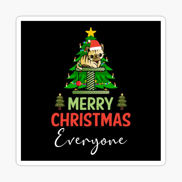 Santa With Deer Merry Christmas Black Friday Happy New Year vinyl sticker decal for car bumper helmet game console phone window laptop