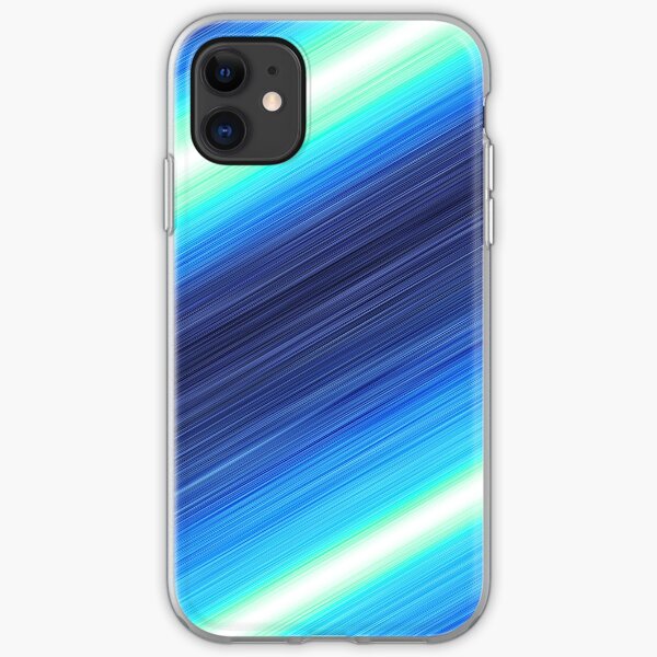 Blue Action Lines! iPhone Soft Case