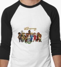 Weaponry Chibi Cast Men's Baseball ¾ T-Shirt