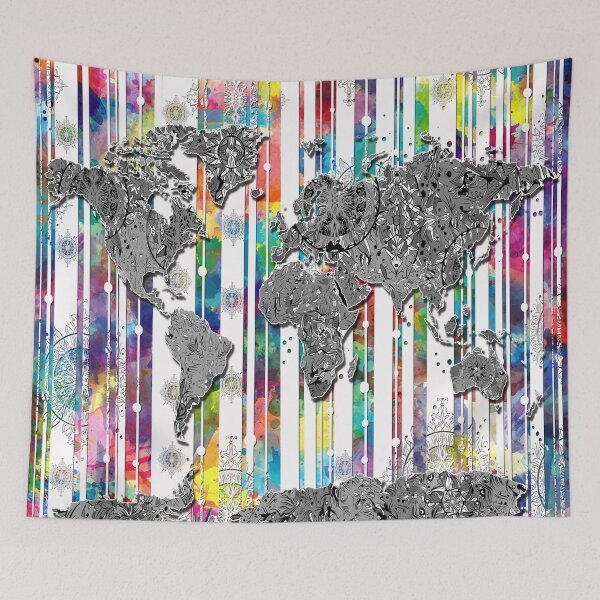 Item preview, world map designed and sold by BekimART.