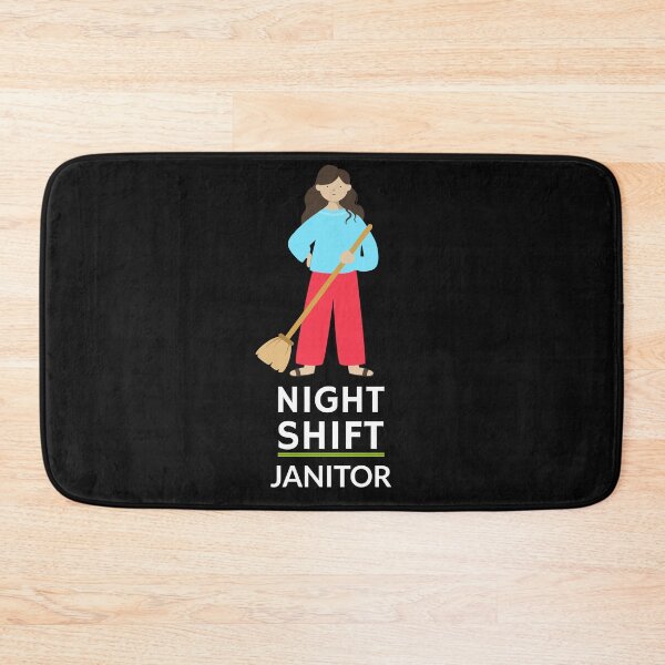 Item preview, Night Shift Janitor Night Shift Cleaning Service Custodian designed and sold by BestCoolStuff.