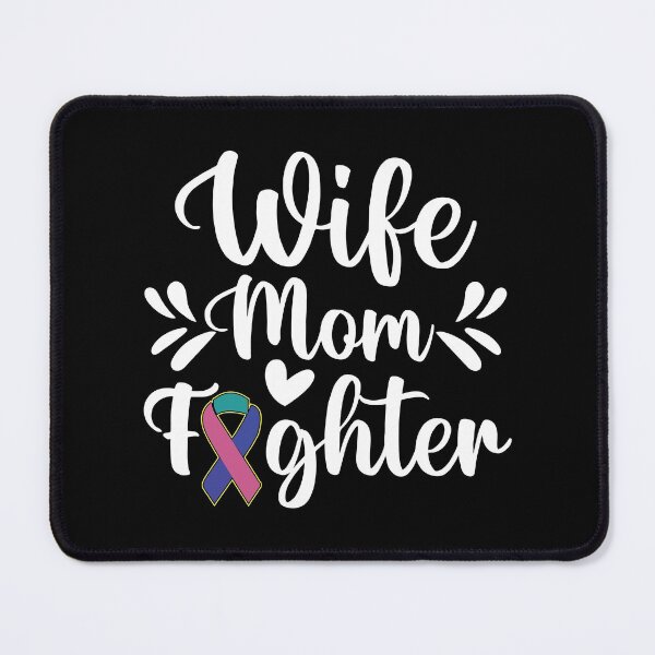 Item preview, Wife Mom Fighter (Black) designed and sold by ThyroidFighter.