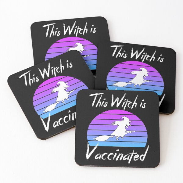 Item preview, This Witch Is Vaccinated ||Halloween quanrantine design designed and sold by BlackTulips.