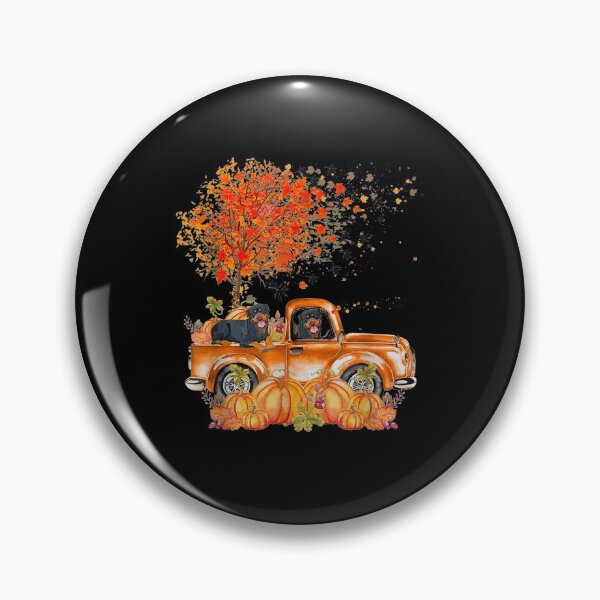 Item preview, Rottweiler Dog On Pumpkins Truck Autumn Leaf Fall   designed and sold by joh1zwfkristy.