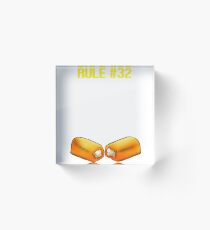 Zombieland - Rule #32 Enjoy The Little Things Acrylic Block
