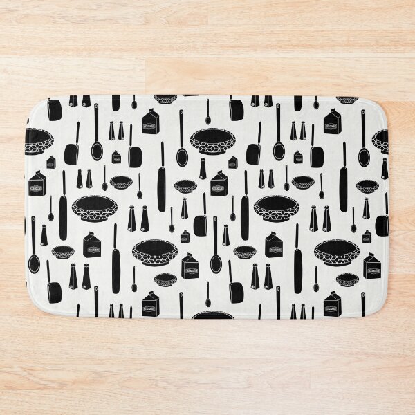 Item preview, Black and White In the Kitchen Retro Seamless Pattern designed and sold by anzelas.