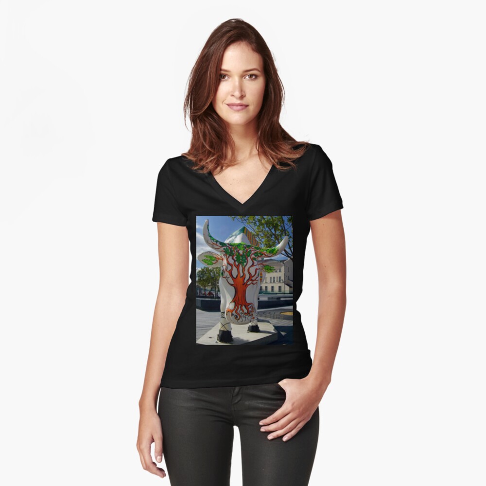 Item preview, Fitted V-Neck T-Shirt designed and sold by VeryIreland.