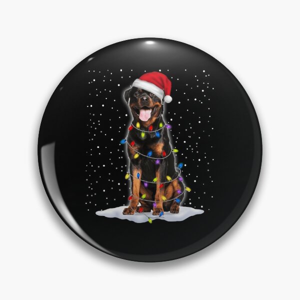 Item preview, Rottweiler Santa Christmas Tree Lights Xmas Gifts Swea  designed and sold by joh1zwfkristy.