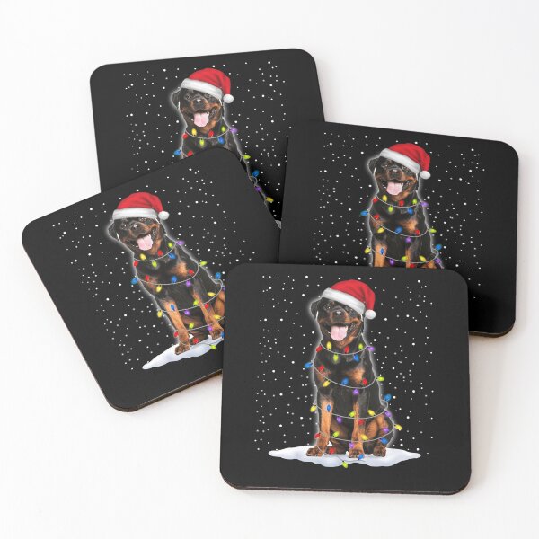 Item preview, Rottweiler Santa Christmas Tree Lights Xmas Gifts Swea  designed and sold by joh1zwfkristy.