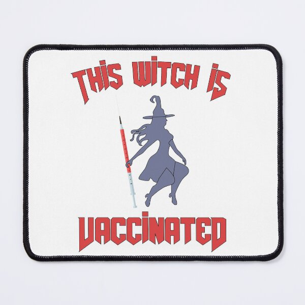 Item preview, This Witch Is Vaccinated ||Halloween quanrantine design designed and sold by BlackTulips.