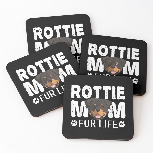 Item preview, Rottie Mom Fur Life Dog Pun Rottweiler Funny Cute   designed and sold by joh1zwfkristy.
