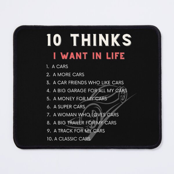 Item preview, 10 Thinks I want In my life Cars Shirt designed and sold by PuPPuB.