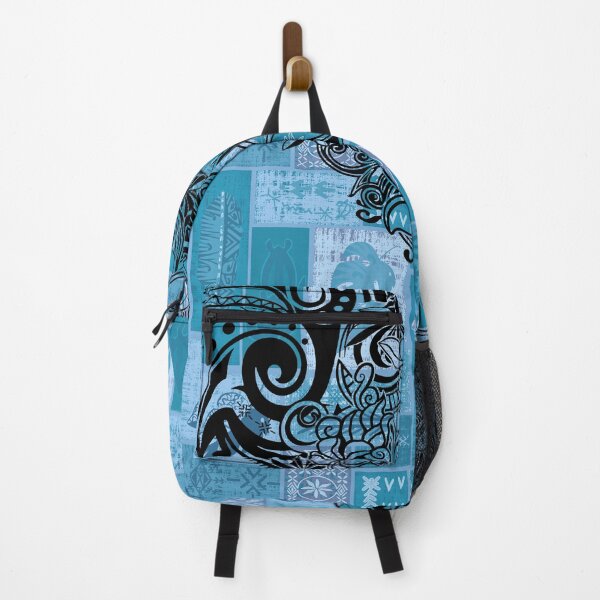 Item preview, Hawaiian Black Overlay With Blue Village Tiare Tapa Artboard designed and sold by sunnthreads.