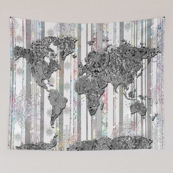 Item preview, world map designed and sold by BekimART.