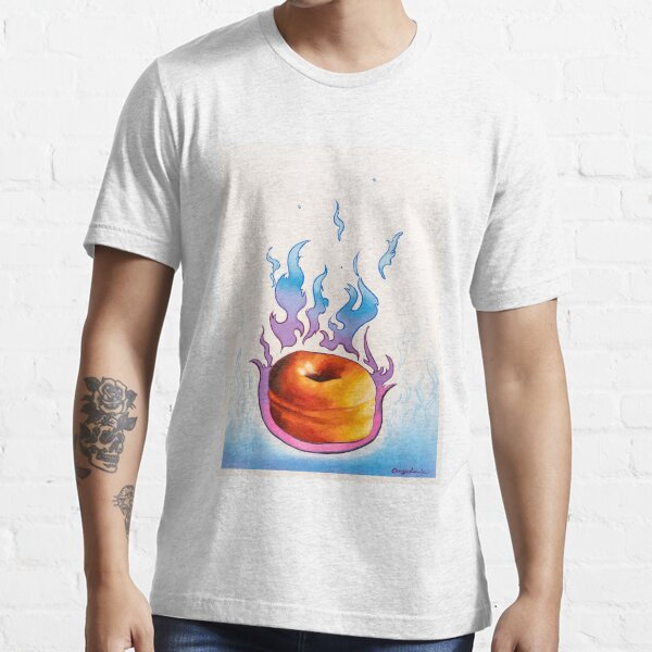 Flaming Donut Essential T-Shirt