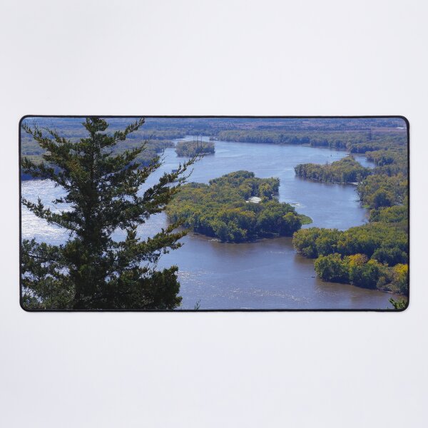 Item preview, Upper Mississippi River, looking downriver from Buena Vista Park, Alma, WI designed and sold by rvjames.