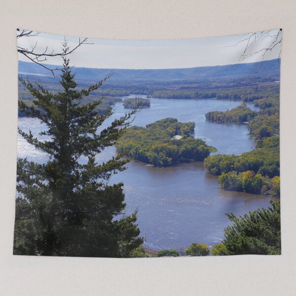 Item preview, Upper Mississippi River, looking downriver from Buena Vista Park, Alma, WI designed and sold by rvjames.