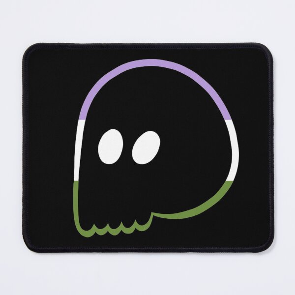 Item preview, Cute Emo Skull (Genderqueer Colors) designed and sold by inatorinator.