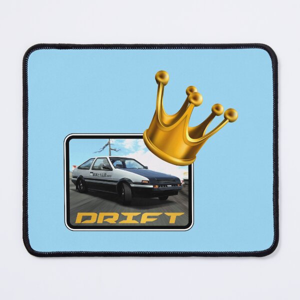 Item preview, Drift King! Gold Crown (On Blue) designed and sold by epinkb.
