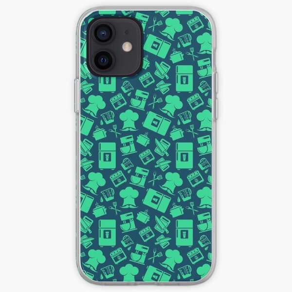 Green Cooking Pattern iPhone Soft Case