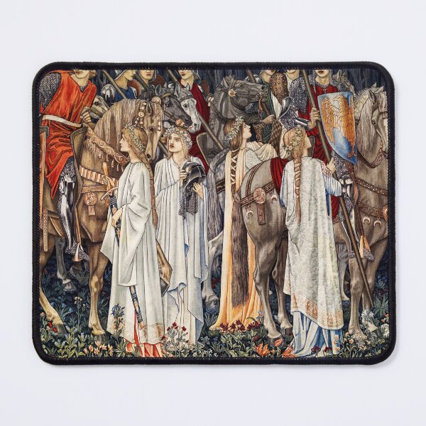 Item preview, Quest for the Holy Grail Tapestries - The Arming and Departure of the Knights (1895–1896) by William Morris, Sir Edward Burne-Jones, and John Henry Dearle designed and sold by amrmab.
