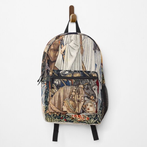 Item preview, Quest for the Holy Grail Tapestries - The Arming and Departure of the Knights (1895–1896) by William Morris, Sir Edward Burne-Jones, and John Henry Dearle designed and sold by amrmab.