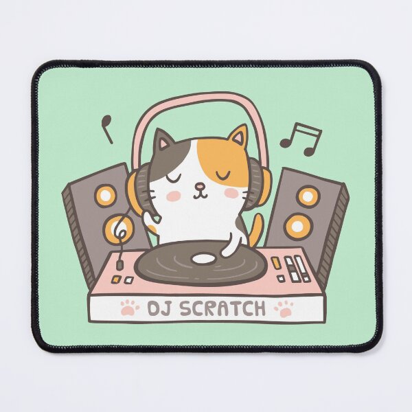 Item preview, Funny DJ Scratch Cat On Turntable designed and sold by rustydoodle.