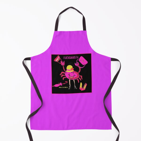 Item preview, CUTE FUNNY CARTOON FUCHSIA RED PINK FUCHSIANISTA “CRAB WITH UMBRELLA” designed and sold by EllieMonroe.