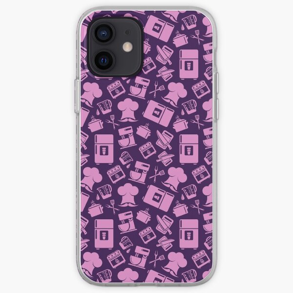 Pink Cooking Pattern iPhone Soft Case