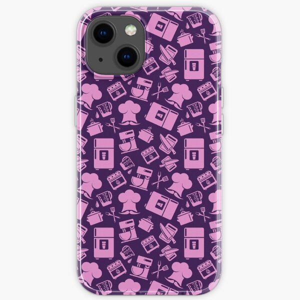 Pink Cooking Pattern iPhone Soft Case