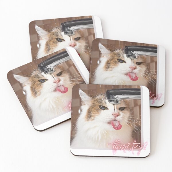 Item preview, Thirsty Cat designed and sold by getlostca.