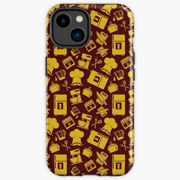 Orange Cooking Pattern iPhone Tough Case