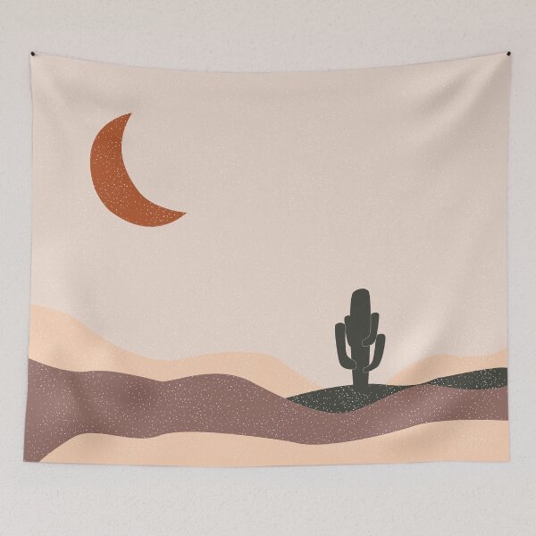 Item preview, Desert night - Mid century art designed and sold by SKdarealshop.
