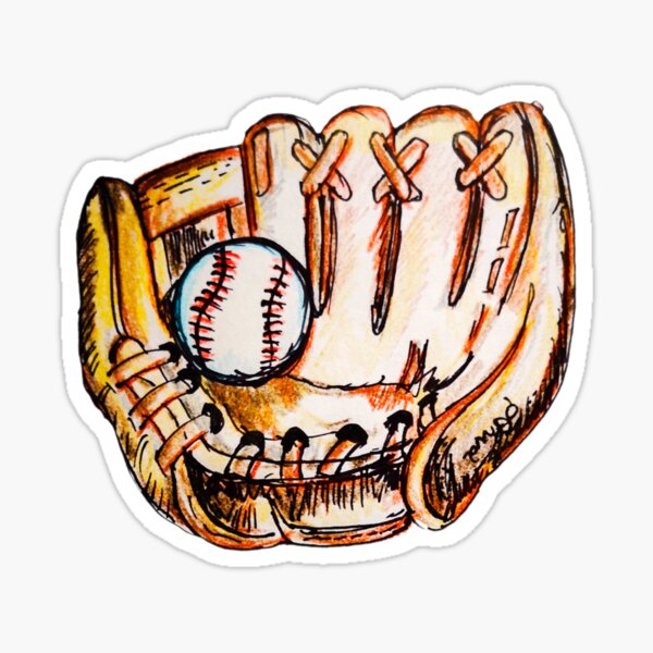 Baseball Glove Stickers