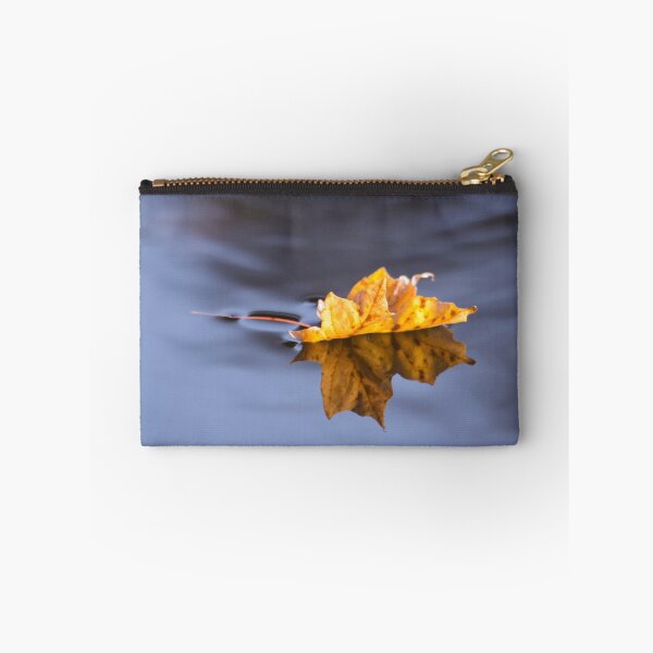 Item preview, Autumn Leaf Floating On Silky Water designed and sold by daphsam.