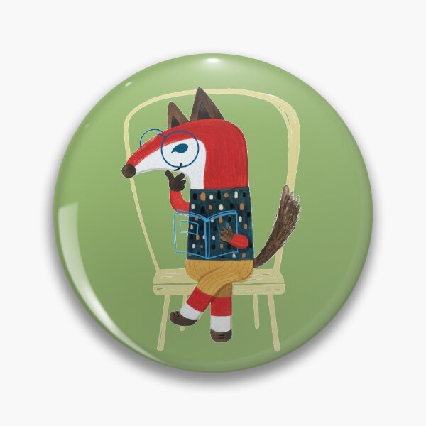 Item preview, A fox who reads books designed and sold by bonnysunny.