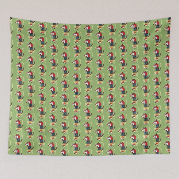Item preview, A fox who reads books designed and sold by bonnysunny.