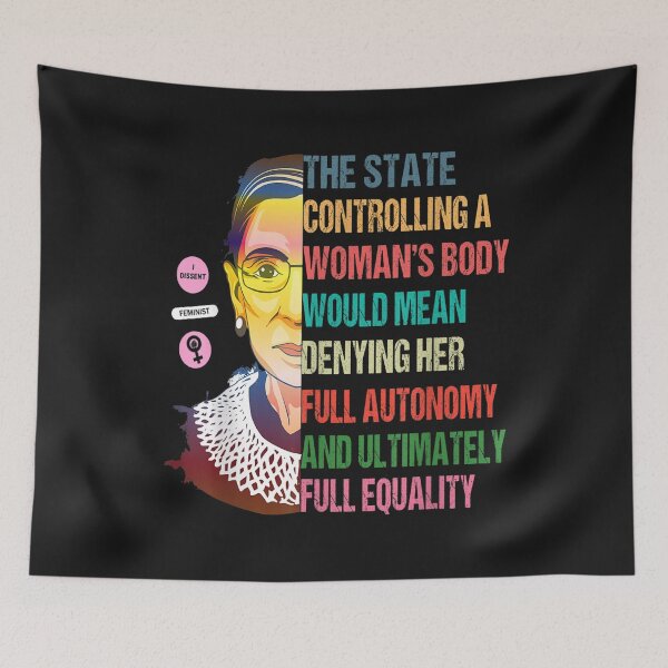 Item preview, Ruth Bader Ginsburg Pro Choice My Body My Choice Feminist T-Shirt designed and sold by Dieter-Marshall.