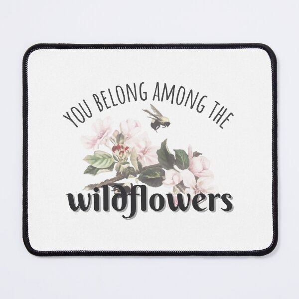 Item preview, Perteneces entre las flores silvestres | Flores rosas y abeja torpe designed and sold by MiaDelelai.