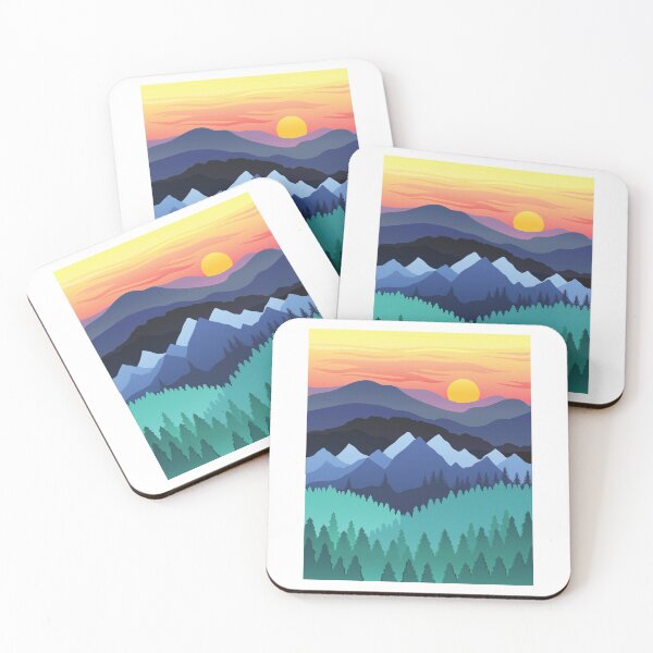 Item preview, Layered Sunset Landscape designed and sold by AriesRising-.