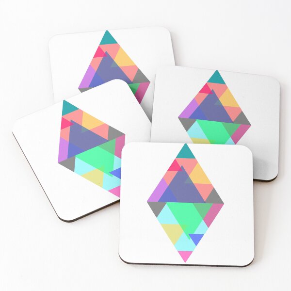 Item preview, Colorful triangles forms a diamond. designed and sold by hakkimsyed.