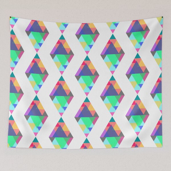 Item preview, Colorful triangles forms a diamond. designed and sold by hakkimsyed.