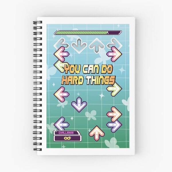 Item preview, You Can Do Hard Things - Dance Dance Revolution - Motivational designed and sold by bnlstudio.