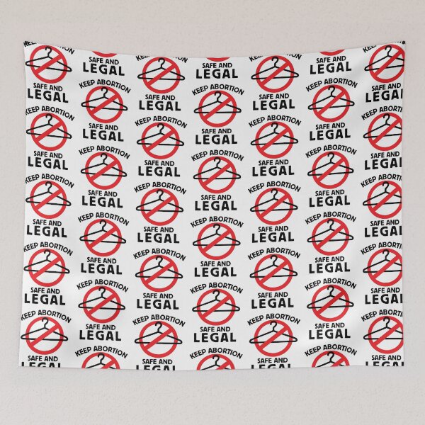 Item preview, Keep Abortion Safe and Legal Pro Choice Feminist designed and sold by Rustic Valley Studio.