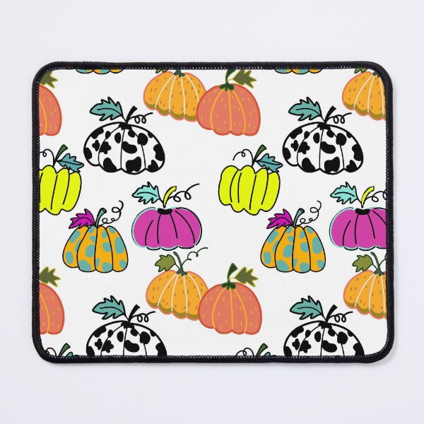 Item preview, fall pumpkins cartoon hand drawn seamless pattern designed and sold by Ahappycraft.