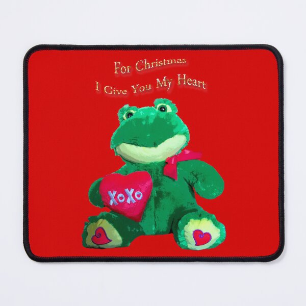 Item preview, Christmas frog with red heart designed and sold by Astralia.