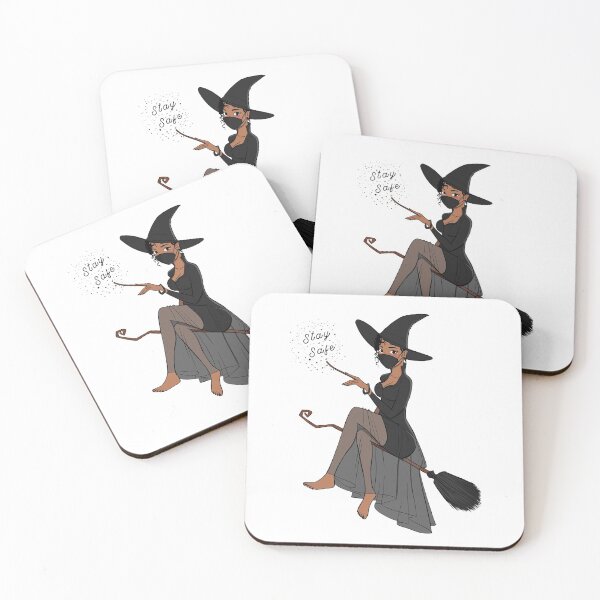 Item preview, Cute Sexy Witch With Medical Mask designed and sold by K3DreamKreations .