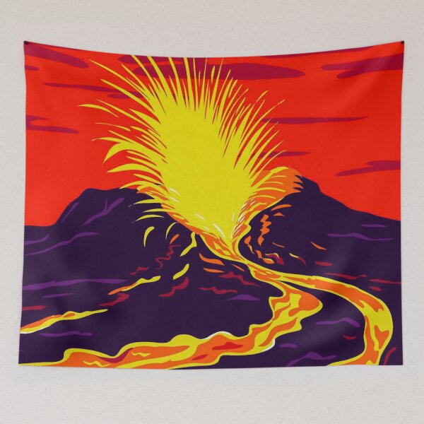 Item preview, Hawaii active volcano  designed and sold by TheSkullArmy.